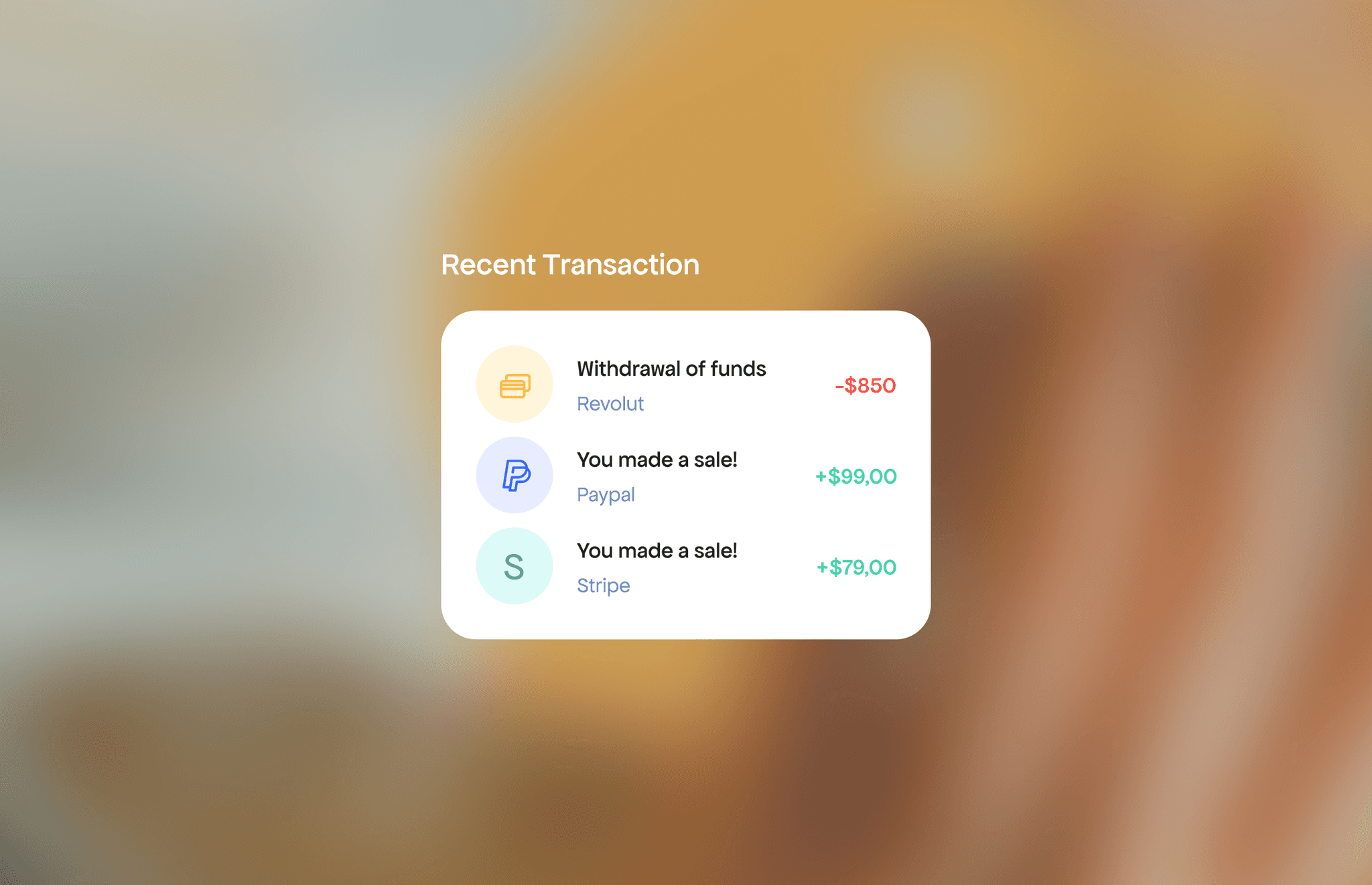 Sales and payments